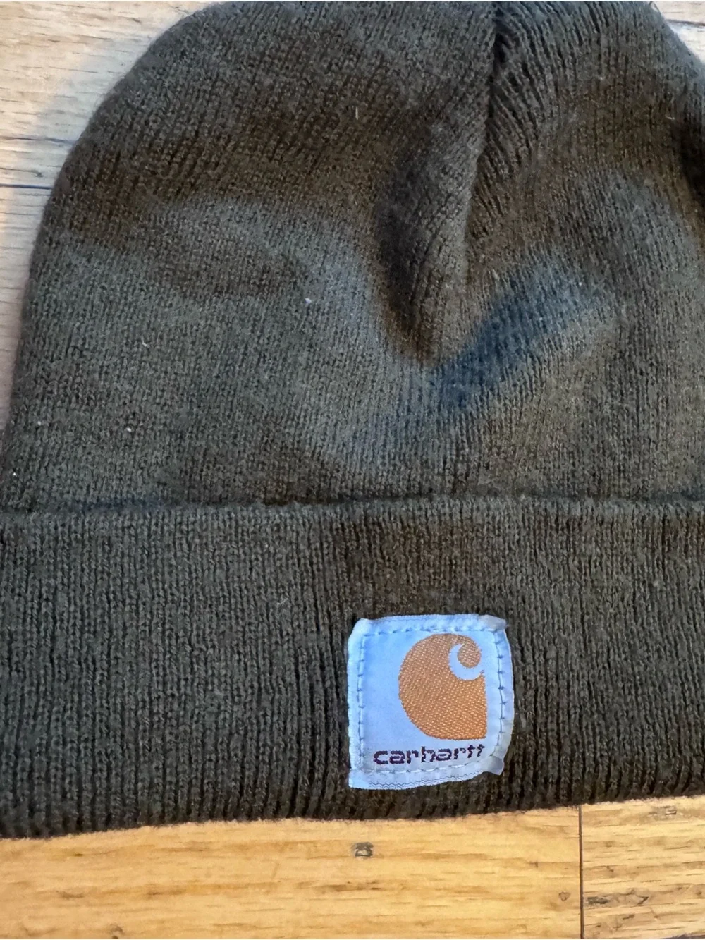 Carhartt Dark Olive Folded Cuff Beanie OS Baby